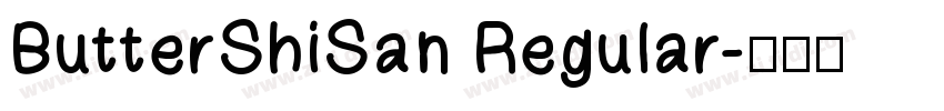 ButterShiSan Regular字体转换